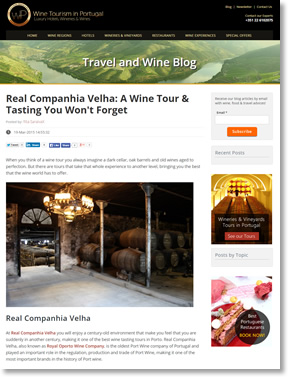 Blog Travel and Wine